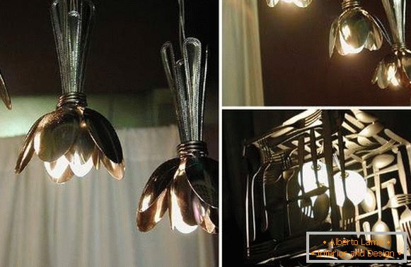 Цікаві ідеї для будинку своїми руками - фото світильників на кухню