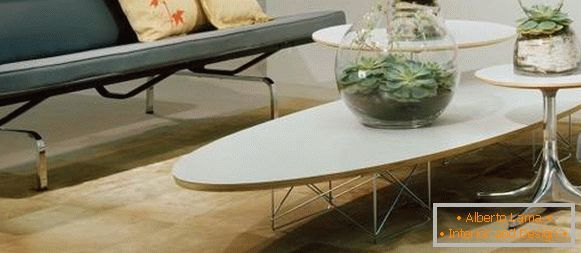 Журнальний столик Еймс в білому кольорі
