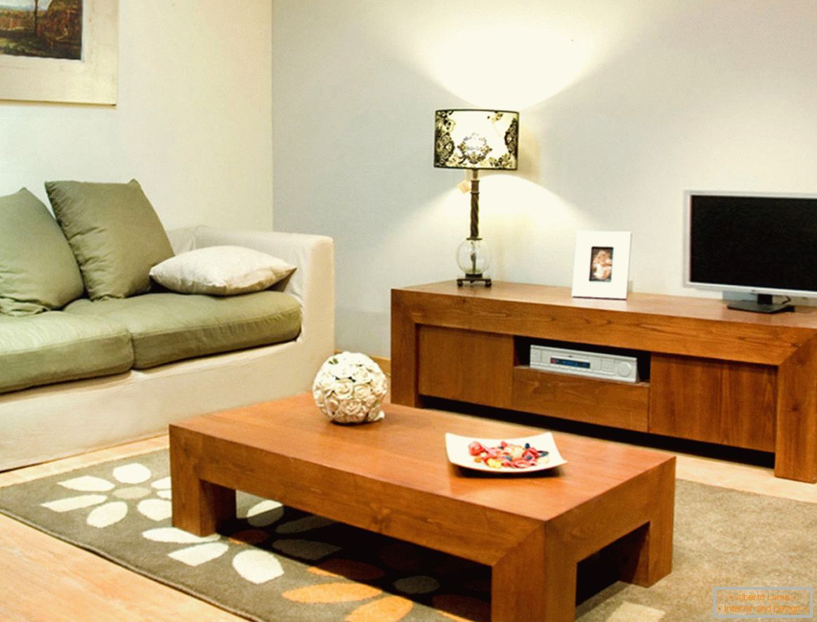 Меблі в стилі мінімалізм в вітальні