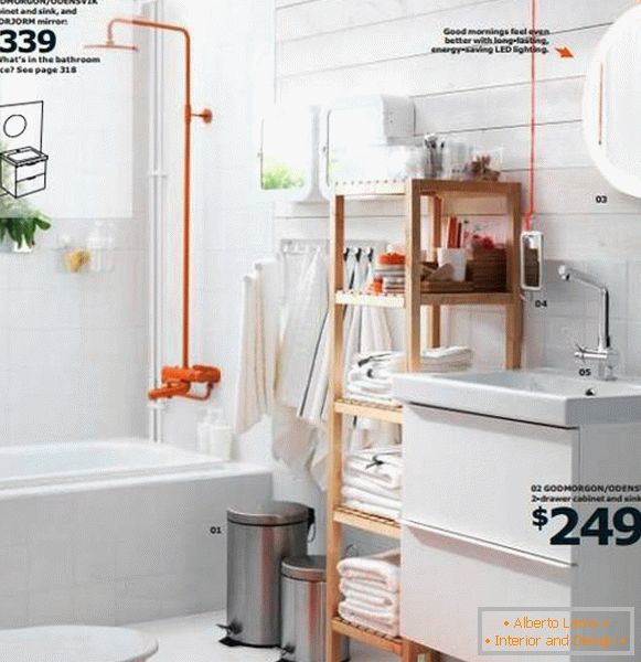Ванна кімната з меблями IKEA 2015