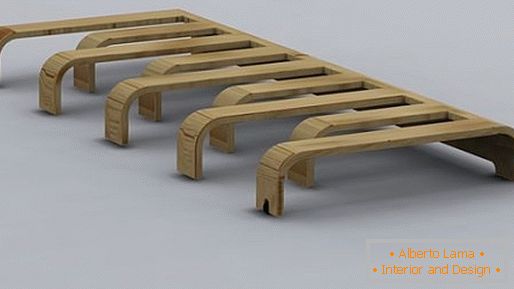 Решітчаста дерев'яна основа ліжка