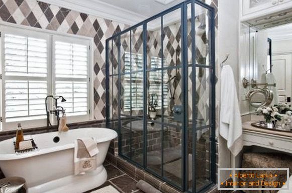 Гарний душ - фото в дизайні ванної