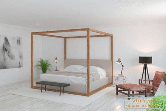 Скандінавскій дізайн спальні 2017 - фото новінкі кроваті