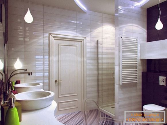 Дизайн ванної кімнати 2015: підлоги