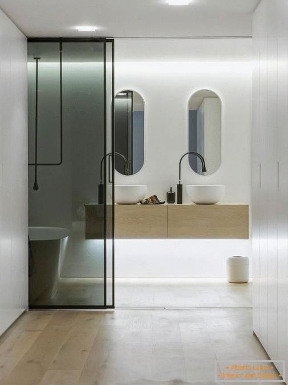 Дизайн ванної в стилі мінімалізм