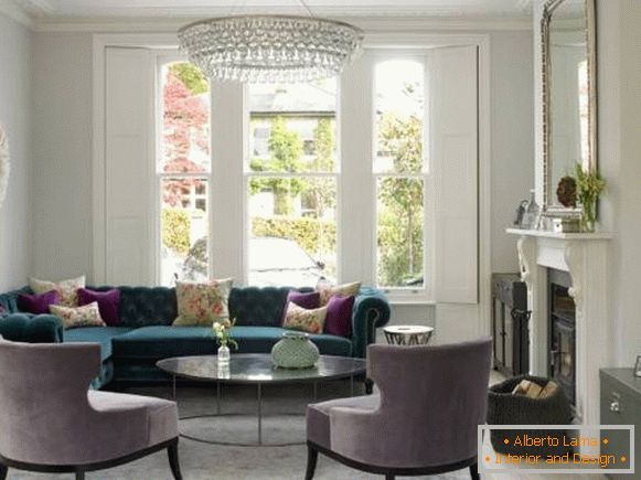 Красиві дивани - фото з оксамитовою оббивкою