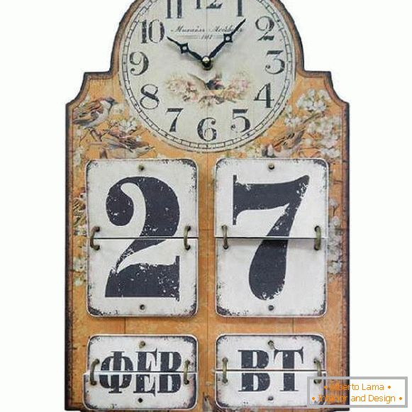 годинник з календарем настінні, фото 23