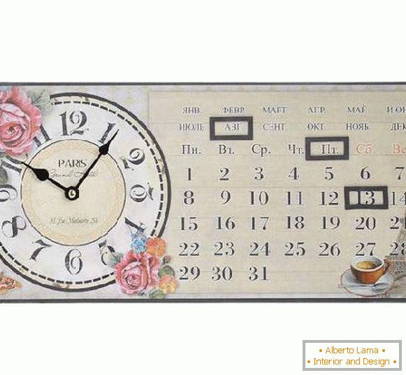 годинник з календарем настінні, фото 24