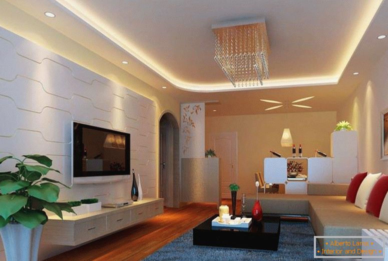 підвісна стеля-поп-дизайн-освітлення-для-living-room-interiors-wall-paneling-2014