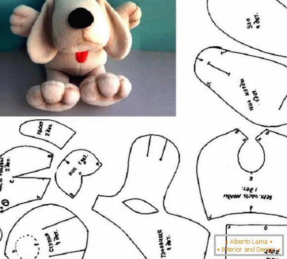 новорічна іграшка собачка з фетру своїми руками, фото 24