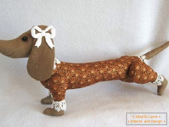 новорічна іграшка собачка з фетру своїми руками, фото 40