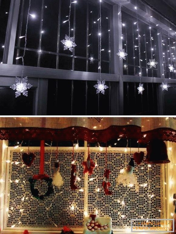 Як можна використовувати новорічні гірлянди світлодіодні для дому
