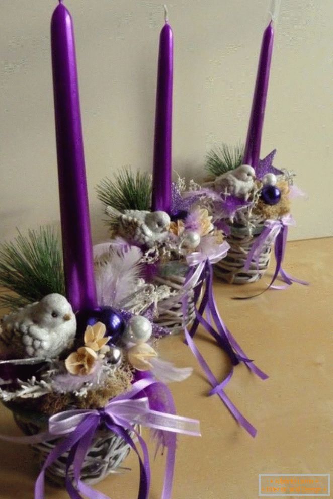 новорічний декор свічок, фото 40