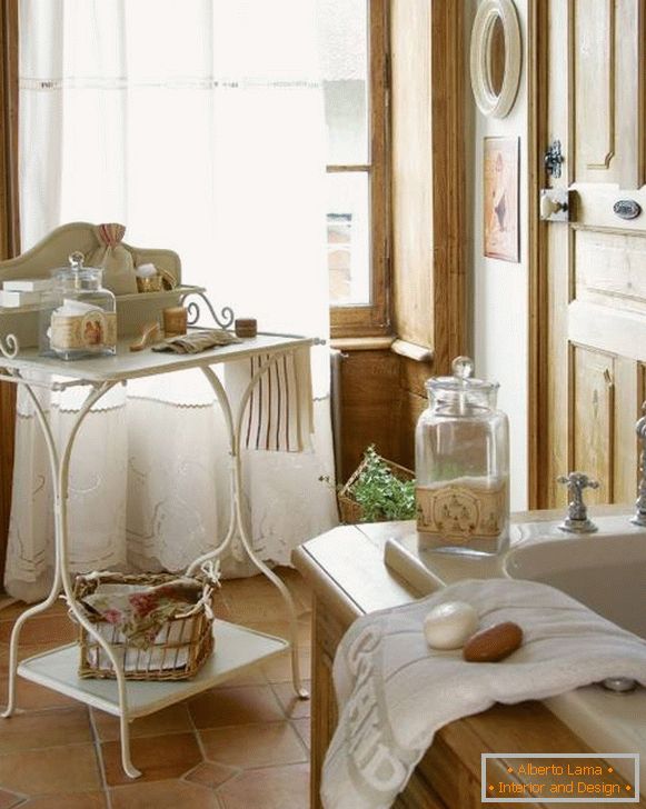 Декор і аксесуари для ванної кімнати в стилі прованс