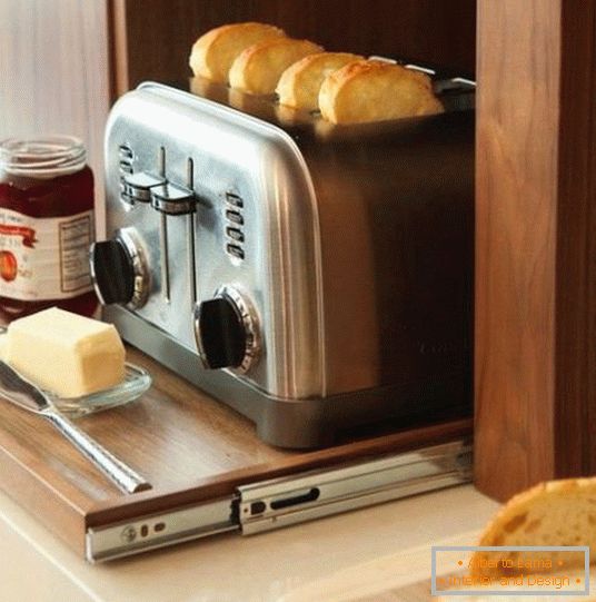 Висувна підставка для тостера