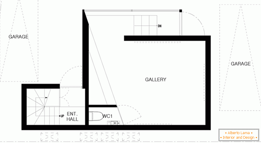 Планування маленького будинку-студії