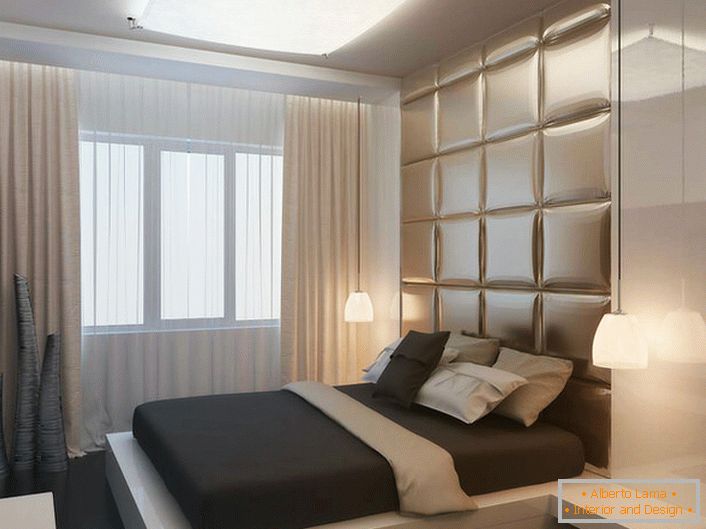 Дизайнерський проект спальні в квартирі звичної багатоповерхівки Підмосков'я.