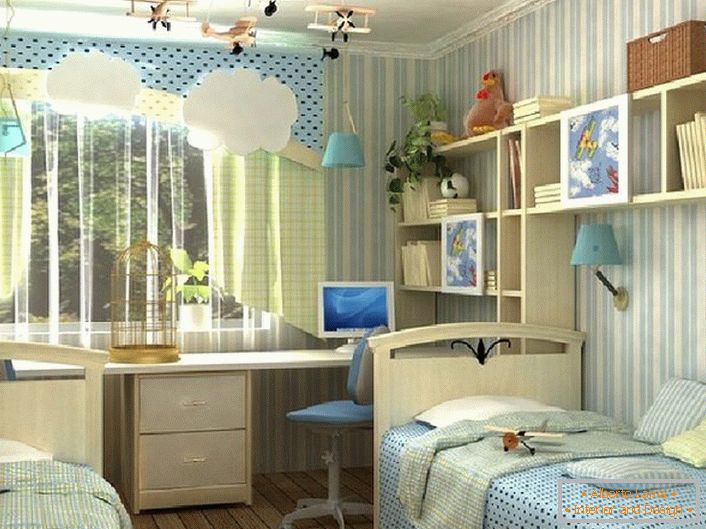 Кімната в стилі хай-тек для хлопчика в заміському будинку на півдні Франції.