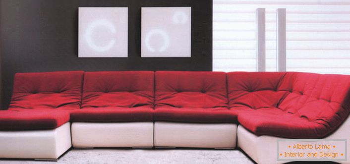 Модульні дивани в стилі хай тек. Необмежені можливості по комплектації і колірній палітрі.