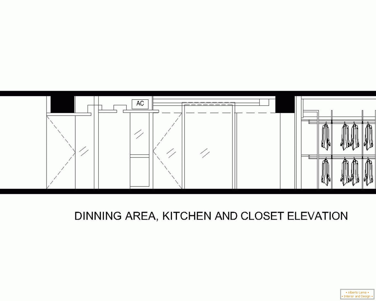 План обідньої зони, кухні та ванної