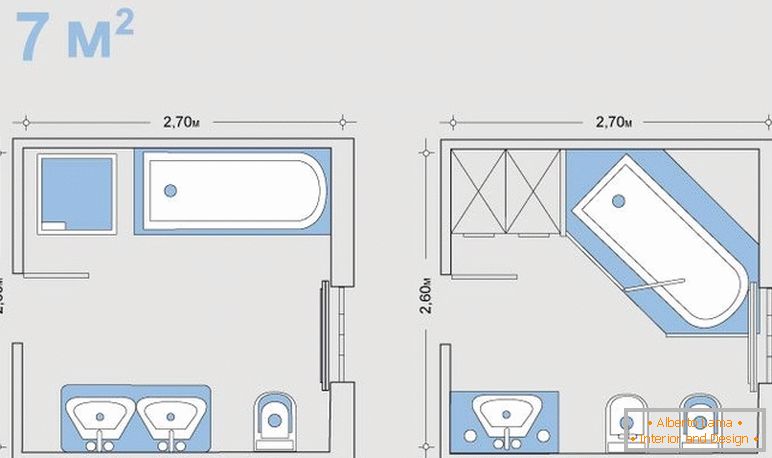 Планування маленької ванної кімнати