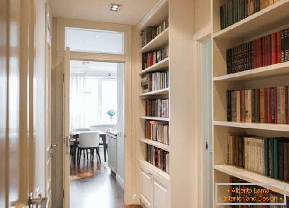 книжкова шафа в коридорі, фото 43