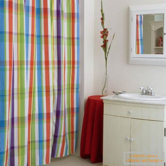 штора для ванної тканинна, фото 1