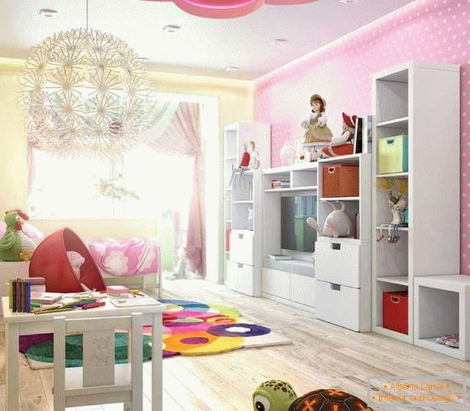 Дизайн дитячої кімнати в інтер'єрі двокімнатній квартирі - фото
