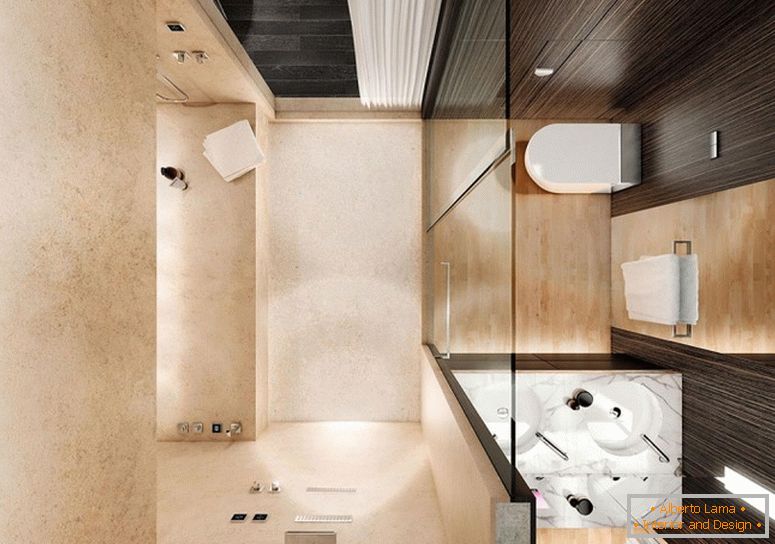 Сучасний дизайн інтер'єру маленької ванної