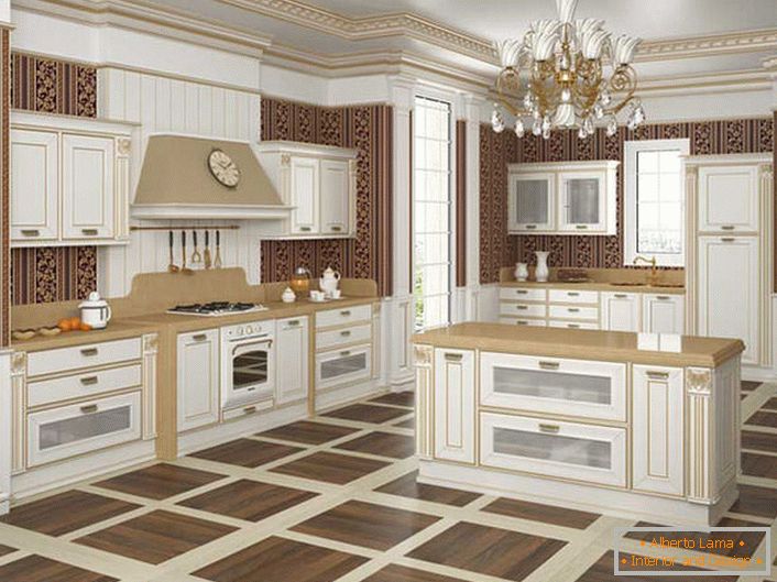 Вишуканий стиль бароко на кухні.