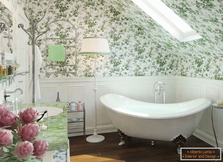 фотографії з провансальського стилю у ванній кімнаті