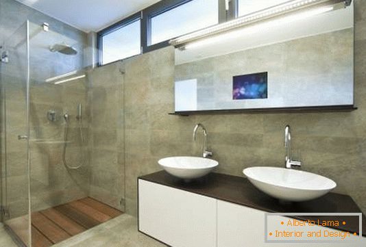 Меблі для ванної в стилі Hi-Tech
