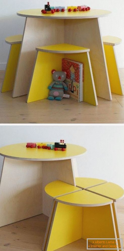 Дитячий стіл з фанери своїми руками, фото 16