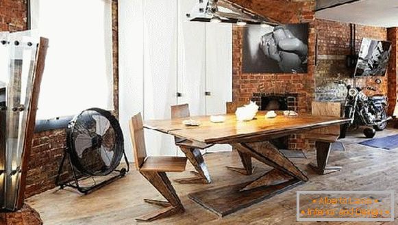 стол для кухни в стиле лофт, фото 20