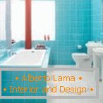 Поєднання теплих і холодних кольорів в дизайні ванної кімнати