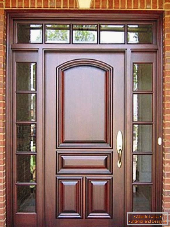 вхідні дерев'яні двері, фото 19