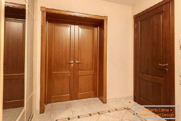 красиві дерев'яні вхідні двері, фото 34