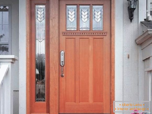 дерев'яні вхідні двері для приватного будинку, фото 8