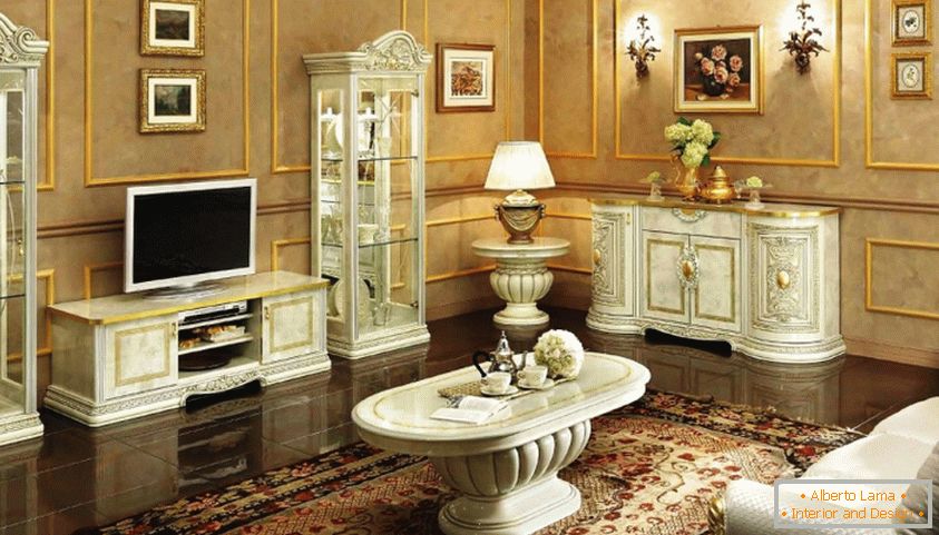 Як правильно вибрати меблі для вітальні в класичному стилі?