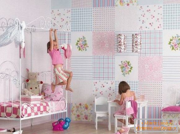Красиві шпалери в дитячу кімнату для дівчаток - фото в інтер'єрі