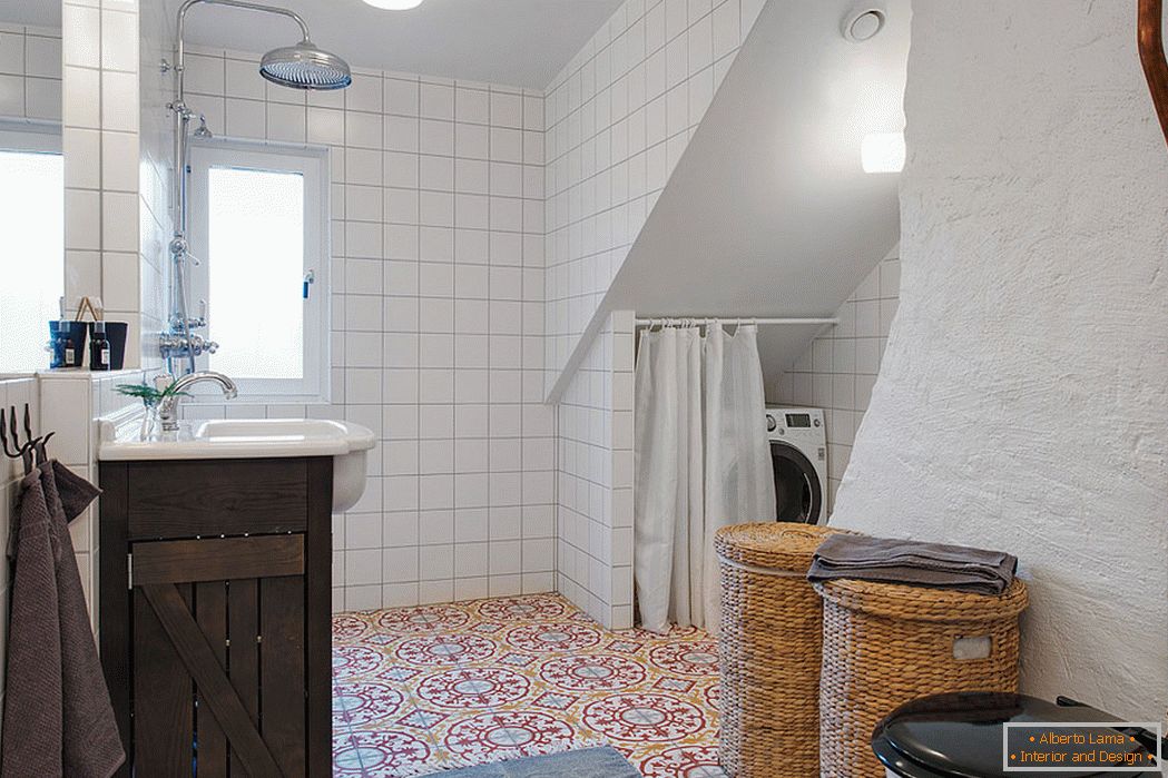 Інтер'єр ванної кімнати в скандинавському стилі