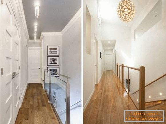 Сучасні ідеї обробки коридору в дизайні другого поверху в приватному будинку