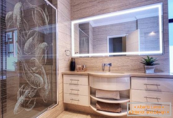 Ванна кімната з візерунками в китайському стилі