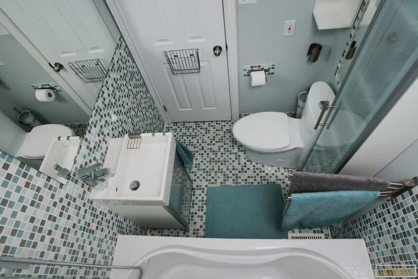 Дизайн ванної кімнати, компактне розташування в хрущовці