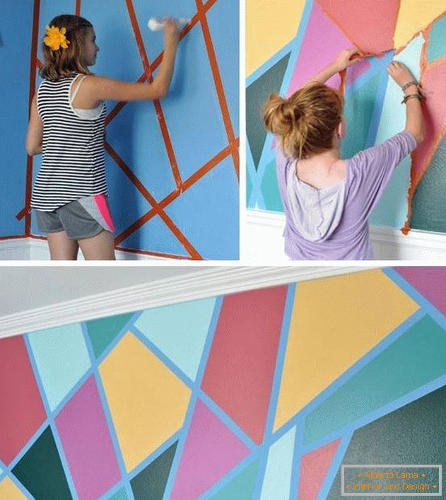 Різнобарвні стіни в дитячій