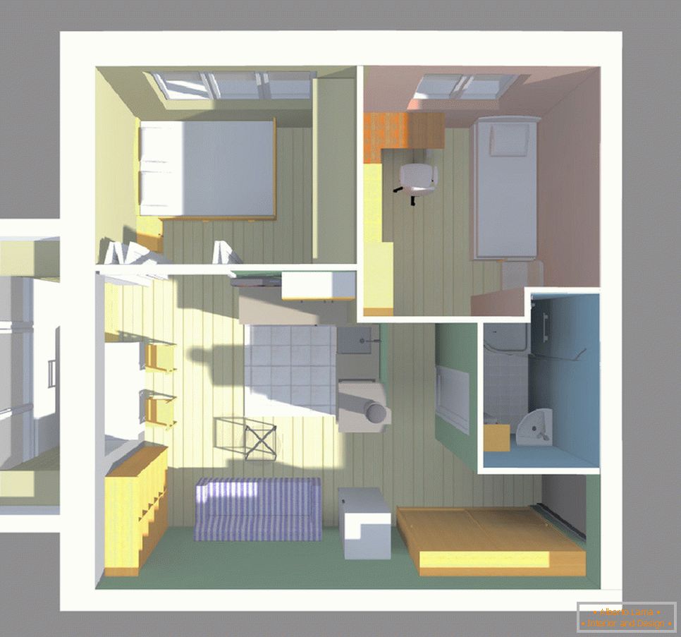 Перепланування однокімнатної квартири в квартиру зі спальнею и детской
