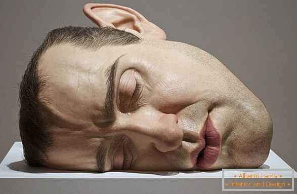 Скульптура голови чоловіка, Рон Маеск