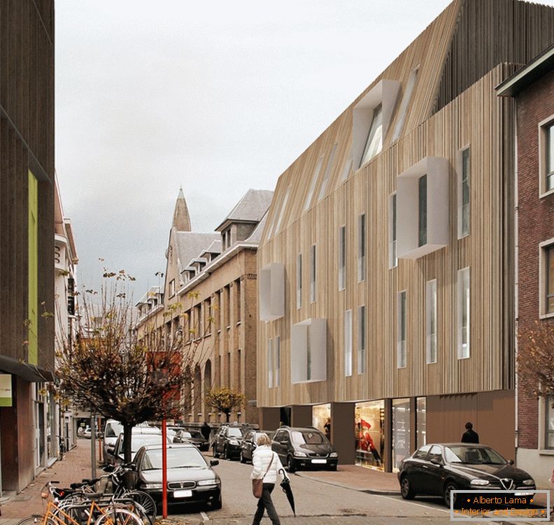 A2o Architecten, оновлення фасаду громадської будівлі в Бельгії