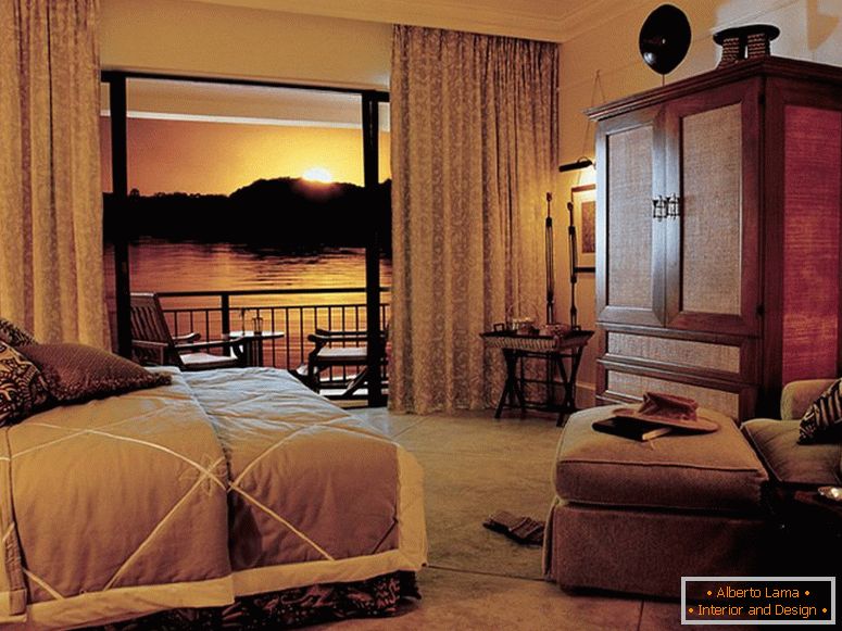 Спальня в африканському стилі