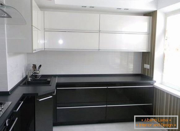 Черно-белая кухня, фото 1